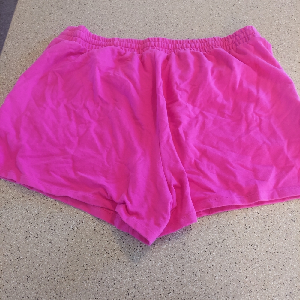 Ava and Viv 2x pink shorts plus size drawstring summer stretchy cute gym - Picture 6 of 6
